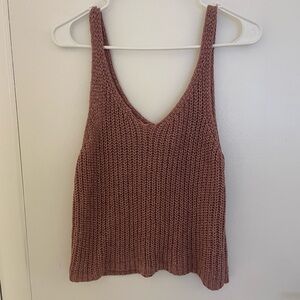 moon & madison Knit Tank Top - Mauve